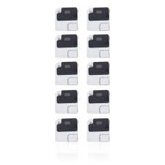 Flash Light / Power Flex Bracket With Microphone Mesh For IPhone 12 (Black) (10 Pack)