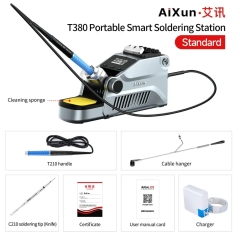 AIXUN T380 Portable Soldering Station Supports C210 C115 Iron Tips