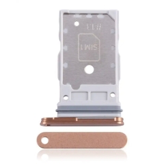 Single Sim Card Tray For Samsung Galaxy S24 Ultra- Gold