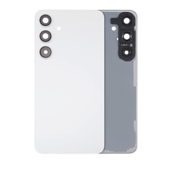 For Samsung Galaxy S24 Plus SM-S926 Back Cover Glass With Camera Lens (No Logo)-Marble Gray