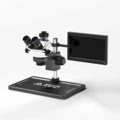 LUOWEI LW-TR02-B3TV- DP01 7-50x Geek Future Series Trinocular HD Microscope With 10.1"HD Display