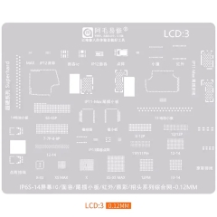 Amaoe LCD3 BGA Reballing Stencil for iPhone 6S-14 Screen IC /Face /Tailboard /Infrared /True Color