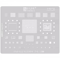 Amaoe 0.12mm BGA Reballing Stencil For IPad A12 / A12X Series