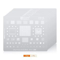 Amaoe 0.12mm 8-in-1 BGA Reballing Stencil for Apple iPad Series