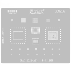 Amaoe 0.12mm A13 CPU BGA Reballing Stencil for iPad 2021
