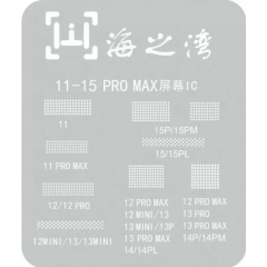 BGA Reballing Stencil for iPhone 11 to 15 Pro Max Screen IC