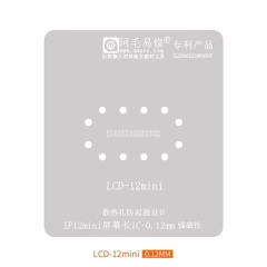 Amaoe 0.12mm LCD Screen Long IC BGA Reballing Stencil for iPhone 12 Mini