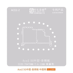 Amaoe 0.12mm Middle Layer Audio Board BGA Reballing Stencil for OPPO OnePlus Ace2 5G