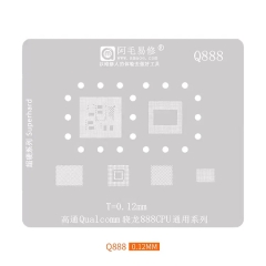 Amaoe Q888 0.12mm BGA Reballing Stencil for Snapdragon 888 Upper and Lower Layer