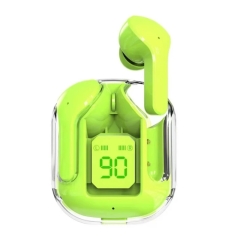AIR31 Green ENC Bluetooth 5.3 TWS Wireless Headphones With LED Power Display