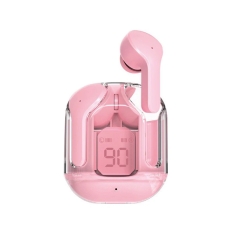AIR31 Pink ENC Bluetooth 5.3 TWS Wireless Headphones With LED Power Display