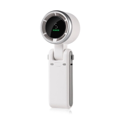 Mini White Handheld Small Fan Portable Folding High-speed Turbo Fan