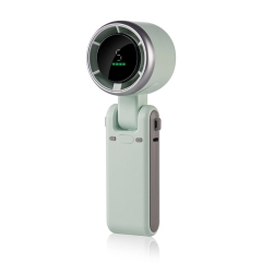 Mini Green Handheld Small Fan Portable Folding High-speed Turbo Fan