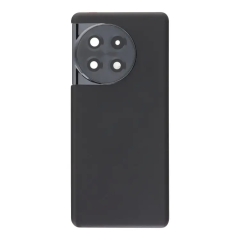 Back Cover Glass with Camera Lens and Bezel + Adhesive for OnePlus 11R - Black