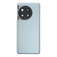 Back Cover Glass with Camera Lens and Bezel + Adhesive for OnePlus 11R - Silver