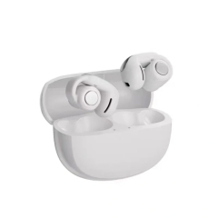 V12 White Bluetooth 5.3 Wireless Headphones Ear Clip Headphones Open Headsets