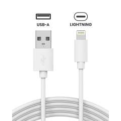 USB-A To Lightning Cable 1M For IPhone / IPad Original (MFI Certified)