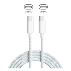 240W USB-C To C Braided Charge Cable (2m) For IPhone / IPad