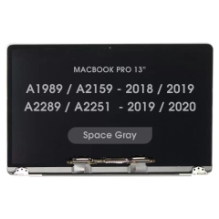 OEM Complete LCD Display Assembly For MacBook Pro 13"(A1989/Late 2018/ Early 2019) (A2159/Mid 2019) (A2289/ A2251/Mid 2020) (Space Gray)