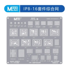 MaAnt WiFi / Baseband / CPU / NFC Comprehensive BGA Reballing Stencil For iPhone 8 - 16Pro Max