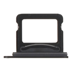 Dual SIM Card Tray for iPhone 16/16 Plus - Black