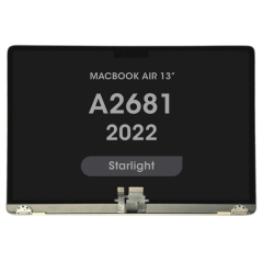 OEM Complete LCD Display Assembly For MacBook Air 13" (M2) (A2681) (2022) (Starlight)