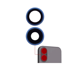 Back Camera Lens With Bracket & Bezel Compatible For iPhone 16 / 16 Plus