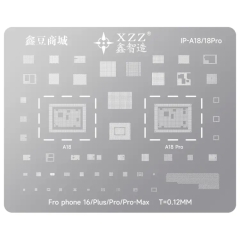 Xinzhizao 0.12mm CPU BGA Reballing Stencil for iPhone 16 Series