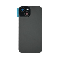 For iPhone 15 Back Glass Panel With Magsafe Magnet-Black