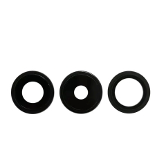 Rear Camera Lens w/ Rings For iPhone 15 Pro (Black Titanium) (Premium)