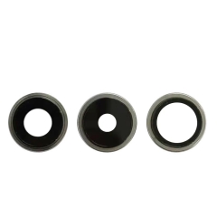 Rear Camera Lens w/ Rings For iPhone 15 Pro (White Titanium) (Premium)