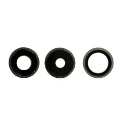 Rear Camera Lens w/ Rings For iPhone 15 Pro (Natural Titanium) (Premium)