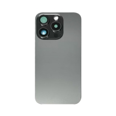 For iPhone 15 Pro Back Glass Panel With Magsafe Magnet-Black Titanium