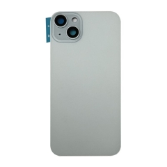 For iPhone 15 Plus Back Glass Panel With Magsafe Magnet-Blue