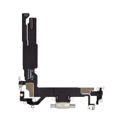 Charging Port Flex Cable for iPhone 16 - White