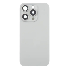 Back Glass With Camera Lens Cover and MagSafe Magnet For iPhone 16 Pro - Natural Titanium