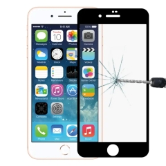 Full Cover Tempered Glass Screen Protector For iPhone 7 / 8 (Black)