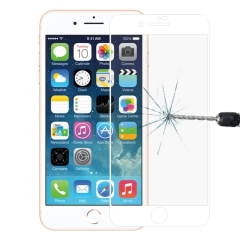 Full Cover Tempered Glass Screen Protector For iPhone 7 Plus / 8 Plus (White)