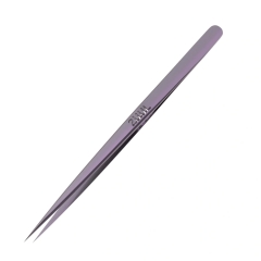 2UUL Straight Head Purple Titanium Ultralight Tweezer (Ti21)