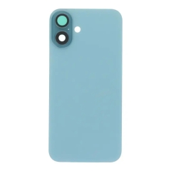 Back Glass Cover w/ Camera Lens Plus Magnet for iPhone 16 Plus - Teal
