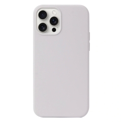 For iPhone 16 Pro Max Liquid Silicone Phone Case(White)