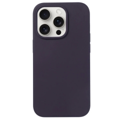 For iPhone 16 Pro Max Liquid Silicone Phone Case(Berry Purple)