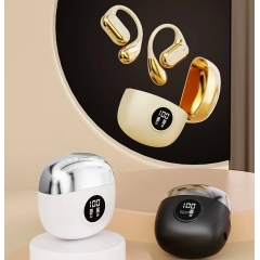 Q17 TWS/ENC Bluetooth 5.4 Wireless EarHook Sports Game Earphone LED Power Display