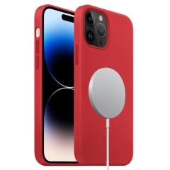 For iPhone 14 Pro Liquid Silicone Full Coverage MagSafe Phone Case(Red)