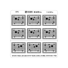 Amaoe F-A18Pro CPU Green Oil Isolation BGA Reballing Stencil for Apple A18Pro CPU