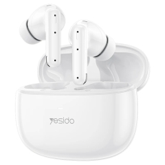 Yesido White TWS28 ANC+ENC Dual Noise Reduction Smart TWS Wireless Bluetooth Earphone