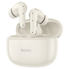Yesido Beige TWS28 ANC+ENC Dual Noise Reduction Smart TWS Wireless Bluetooth Earphone