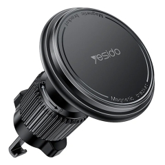 Yesido C252 Car Vent Rotatable Hook Clip Magnetic Bracket Phone Holder(Black)