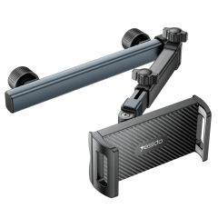 Yesido C294 Telescopic Car Backrest Folding Holder for Tablets Phones(Black)