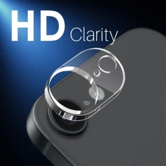 Full Cover Tempered Glass Camera Protector For iPhone 16e (Clear)